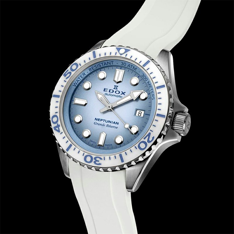 EDOX NEPTUNIAN GRANDE RESERVE DATE AUTOMATIC エドックス ネプチュニアン グランデ リザーブ デイト オートマティック 80801-3BBUCA-BUCDN