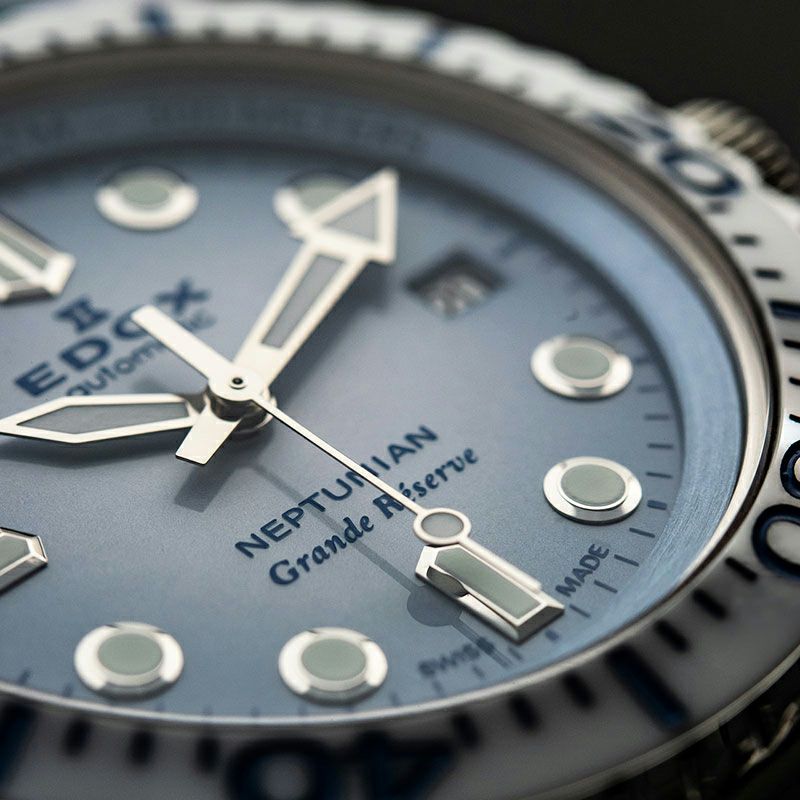 EDOX NEPTUNIAN GRANDE RESERVE DATE AUTOMATIC エドックス ネプチュニアン グランデ リザーブ デイト オートマティック 80801-3BBUCA-BUCDN