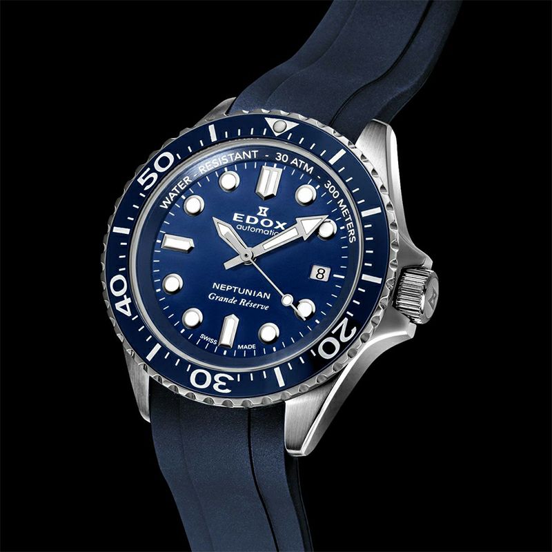 EDOX NEPTUNIAN GRANDE RESERVE DATE AUTOMATIC エドックス ネプチュニアン グランデ リザーブ デイト オートマティック 80801-3BUCA-BUIN