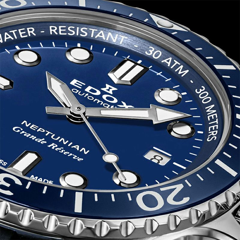 EDOX NEPTUNIAN GRANDE RESERVE DATE AUTOMATIC エドックス ネプチュニアン グランデ リザーブ デイト オートマティック 80801-3BUCA-BUIN