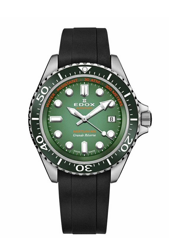 EDOX NEPTUNIAN GRANDE RESERVE DATE AUTOMATIC エドックス ネプチュニアン グランデ リザーブ デイト オートマティック 80801-3VCA-VDN