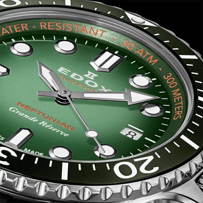 EDOX NEPTUNIAN GRANDE RESERVE DATE AUTOMATIC エドックス ネプチュニアン グランデ リザーブ デイト オートマティック 80801-3VCA-VDN