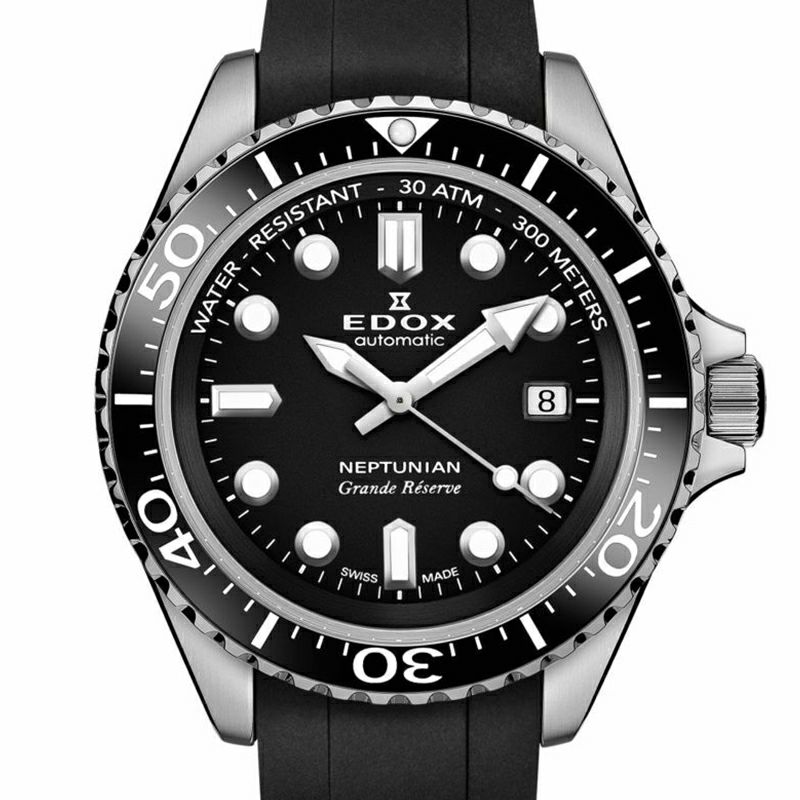 EDOX NEPTUNIAN GRANDE RESERVE DATE AUTOMATIC エドックス ネプチュニアン グランデ リザーブ デイト オートマティック 80801-3NCA-NIN