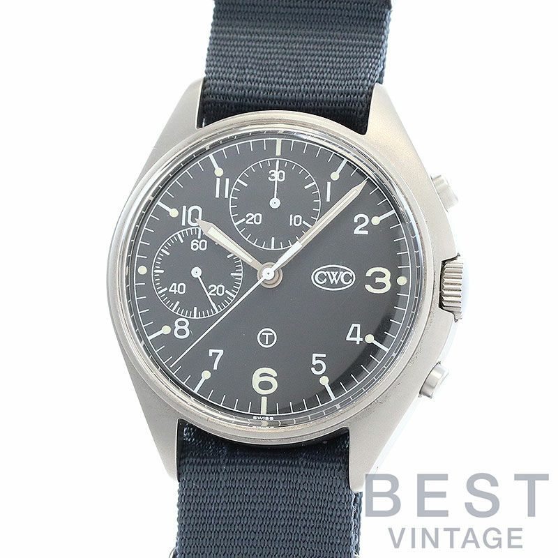 【中古】CWC MILITARY CHRONOGRAPH BRITISH MILITARY SPECIFICATIONS カボット・ウォッチ・カンパニー ミリタリークロノグラフ イギリス軍仕様 6645-99 / 924-3306