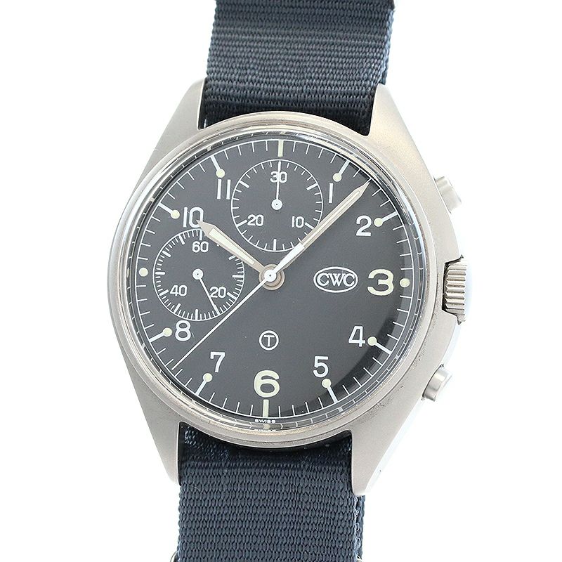 【中古】CWC MILITARY CHRONOGRAPH BRITISH MILITARY SPECIFICATIONS カボット・ウォッチ・カンパニー ミリタリークロノグラフ イギリス軍仕様 6645-99 / 924-3306