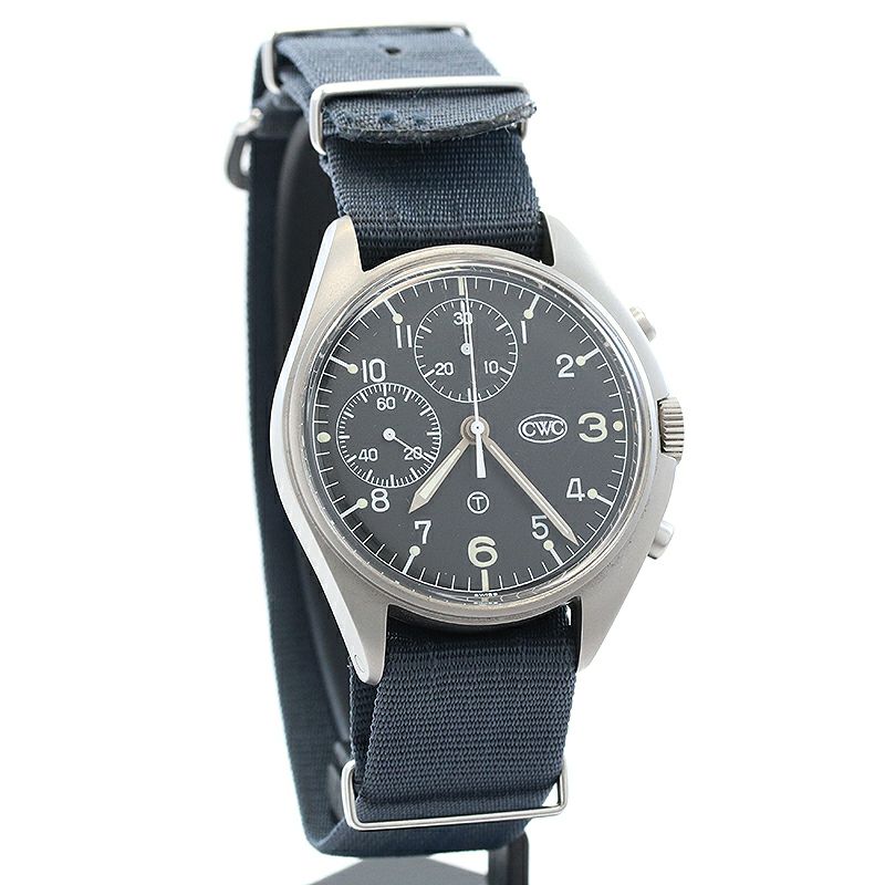 【中古】CWC MILITARY CHRONOGRAPH BRITISH MILITARY SPECIFICATIONS カボット・ウォッチ・カンパニー ミリタリークロノグラフ イギリス軍仕様 6645-99 / 924-3306