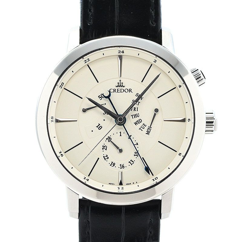 【中古】SEIKO CREDOR NODE DAY-DATE POWER RESERVE セイコー クレドール ノード デイデイト パワーリザーブ GCBT997 (4S76-00A0)