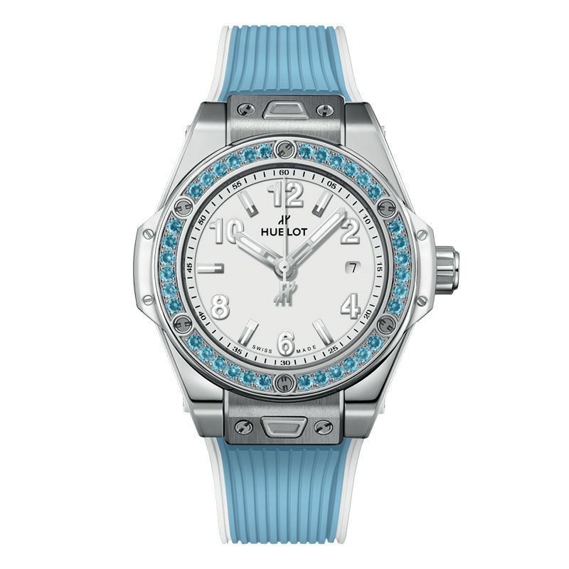 HUBLOT BIG BANG ONE CLICK JOYFUL STEEL SKY BLUE ウブロ ビッグ・バン ワンクリック ジョイフル スチール スカイブルー 485.SL.2210.RX.1207