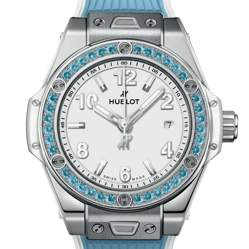 HUBLOT BIG BANG ONE CLICK JOYFUL STEEL SKY BLUE ウブロ ビッグ・バン ワンクリック ジョイフル スチール スカイブルー 485.SL.2210.RX.1207