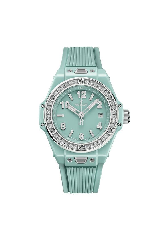 HUBLOT BIG BANG ONE CLICK MINT GREEN CERAMIC DIAMONDS ウブロ ビッグ・バン ワンクリック ミントグリーンセラミック ダイヤモンド 485.GS.5271.RX.1204
