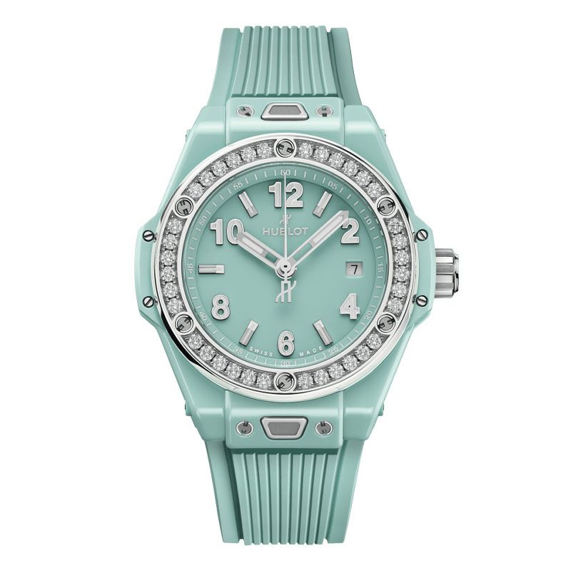 HUBLOT BIG BANG ONE CLICK MINT GREEN CERAMIC DIAMONDS ウブロ ビッグ・バン ワンクリック ミントグリーンセラミック ダイヤモンド 485.GS.5271.RX.1204