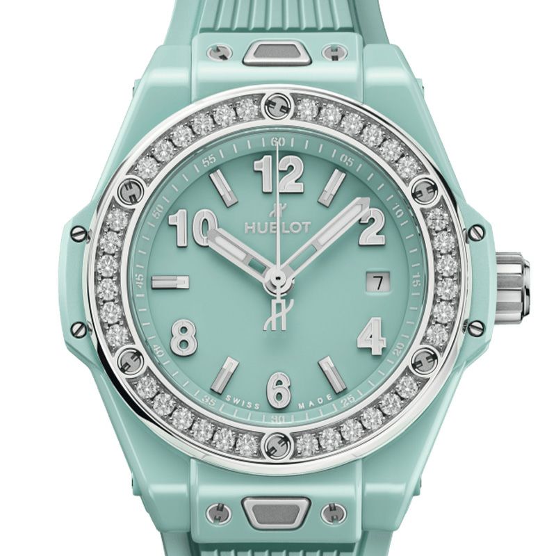HUBLOT BIG BANG ONE CLICK MINT GREEN CERAMIC DIAMONDS ウブロ ビッグ・バン ワンクリック ミントグリーンセラミック ダイヤモンド 485.GS.5271.RX.1204