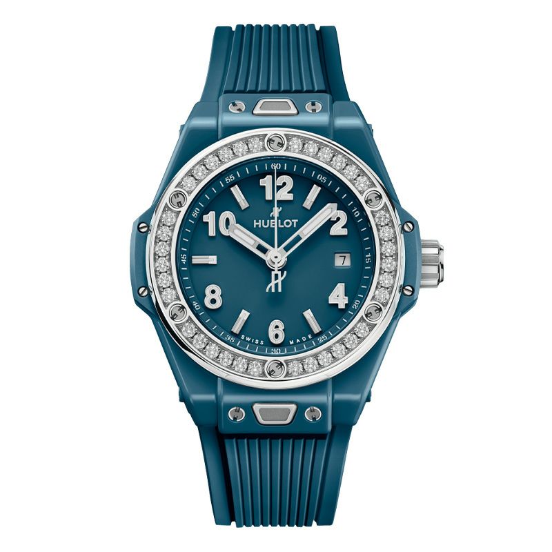 HUBLOT BIG BANG ONE CLICK PETROL BLUE CERAMIC DIAMONDS ウブロ ビッグ・バン ワンクリック ペトロールブルーセラミック ダイヤモンド 485.ES.5171.RX.1204