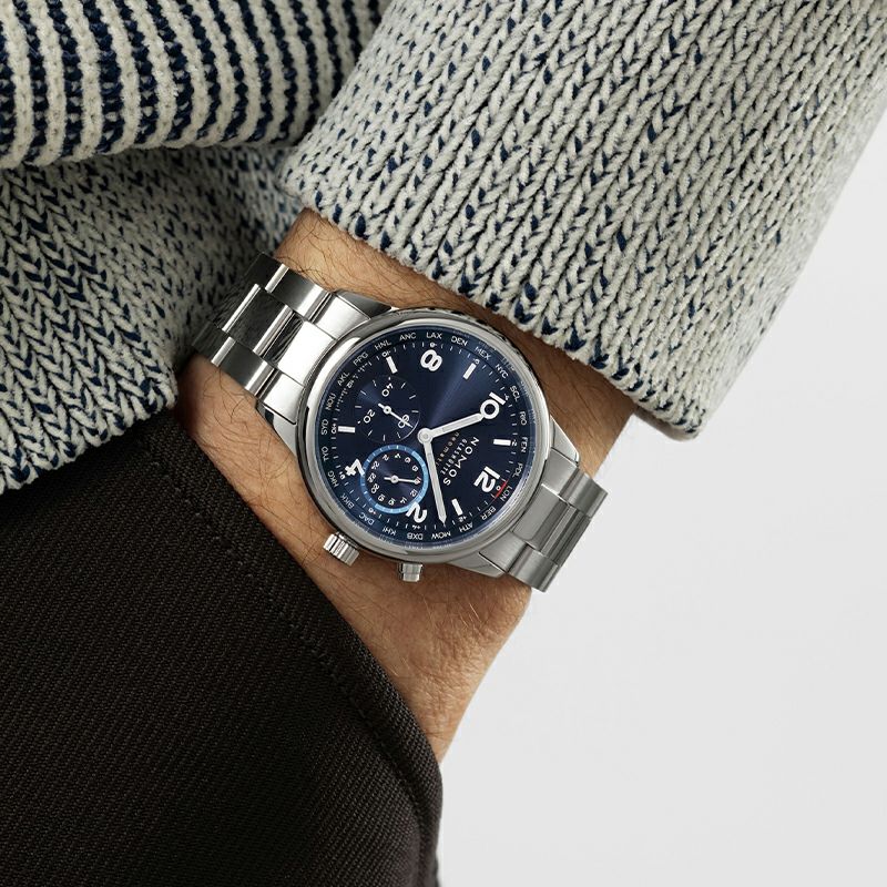 NOMOS GLASHUETTE Club Sport neomatik Worldtimer Blue ノモス グラスヒュッテ クラブ・スポーツ ネオマティック ワールドタイマー ブルー NM790