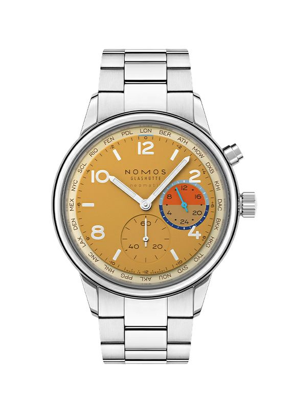 NOMOS GLASHUETTE Club Sport Neomatik Worldtimer Dune ノモス グラスヒュッテ クラブ・スポーツ ネオマティック ワールドタイマー デューン NM790.S6