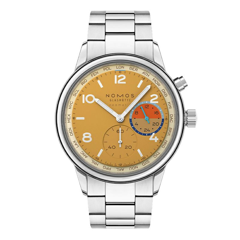 NOMOS GLASHUETTE Club Sport Neomatik Worldtimer Dune ノモス グラスヒュッテ クラブ・スポーツ ネオマティック ワールドタイマー デューン NM790.S6