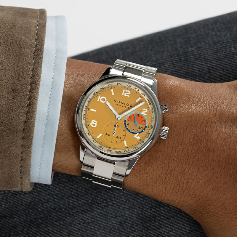 NOMOS GLASHUETTE Club Sport Neomatik Worldtimer Dune ノモス グラスヒュッテ クラブ・スポーツ ネオマティック ワールドタイマー デューン NM790.S6
