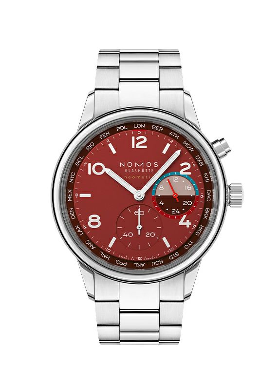 NOMOS GLASHUETTE Club Sport Neomatik Worldtimer Magma ノモス グラスヒュッテ クラブ・スポーツ ネオマティック ワールドタイマー マグマ NM790.S5