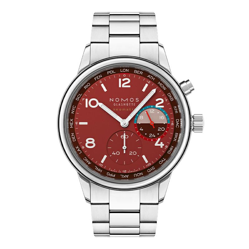 NOMOS GLASHUETTE Club Sport Neomatik Worldtimer Magma ノモス グラスヒュッテ クラブ・スポーツ ネオマティック ワールドタイマー マグマ NM790.S5