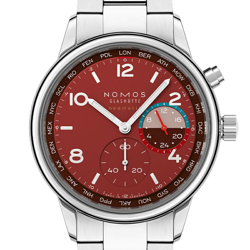 NOMOS GLASHUETTE Club Sport Neomatik Worldtimer Magma ノモス グラスヒュッテ クラブ・スポーツ ネオマティック ワールドタイマー マグマ NM790.S5