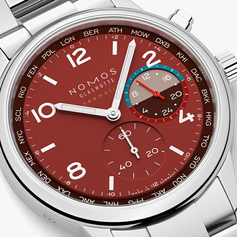 NOMOS GLASHUETTE Club Sport Neomatik Worldtimer Magma ノモス グラスヒュッテ クラブ・スポーツ ネオマティック ワールドタイマー マグマ NM790.S5