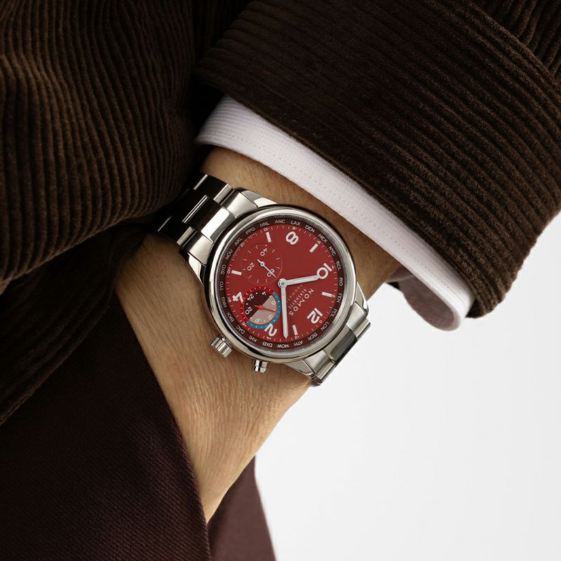 NOMOS GLASHUETTE Club Sport Neomatik Worldtimer Magma ノモス グラスヒュッテ クラブ・スポーツ ネオマティック ワールドタイマー マグマ NM790.S5