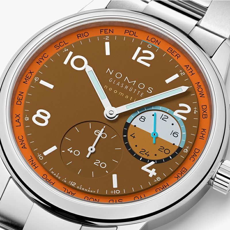 NOMOS GLASHUETTE Club Sport neomatik Worldtimer Canyon ノモス グラスヒュッテ クラブ・スポーツ ネオマティック ワールドタイマー キャニオン NM790.S3