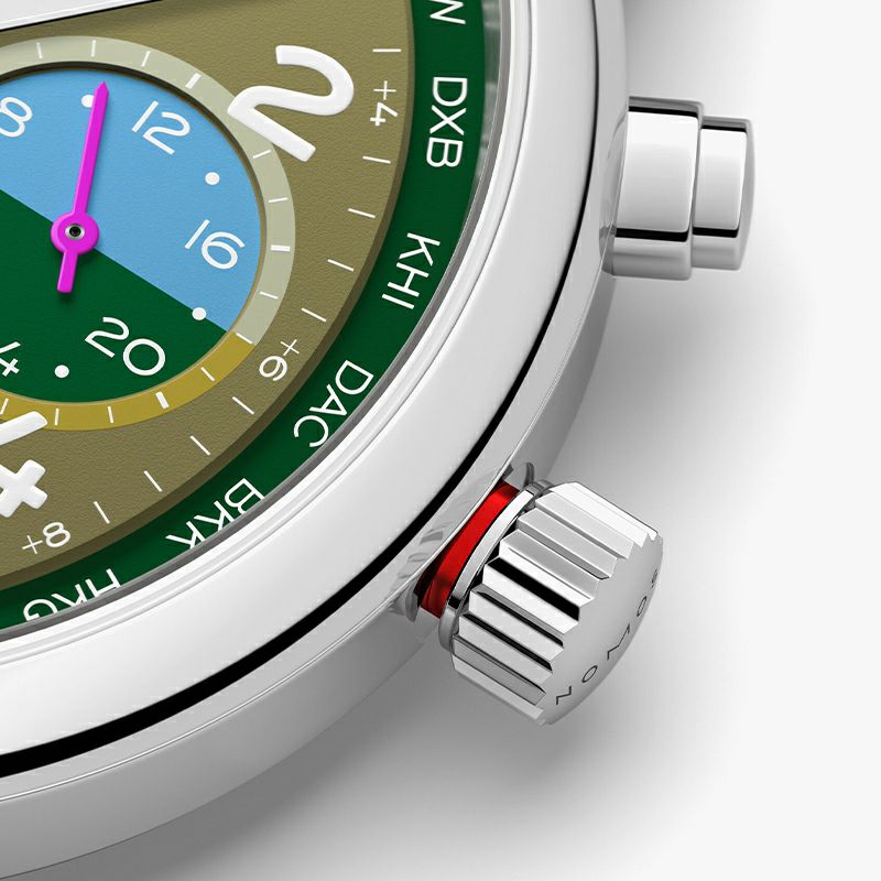 NOMOS GLASHUETTE Club Sport neomatik Worldtimer Jungle ノモス グラスヒュッテ クラブ・スポーツ ネオマティック ワールドタイマー ジャングル NM790.S2