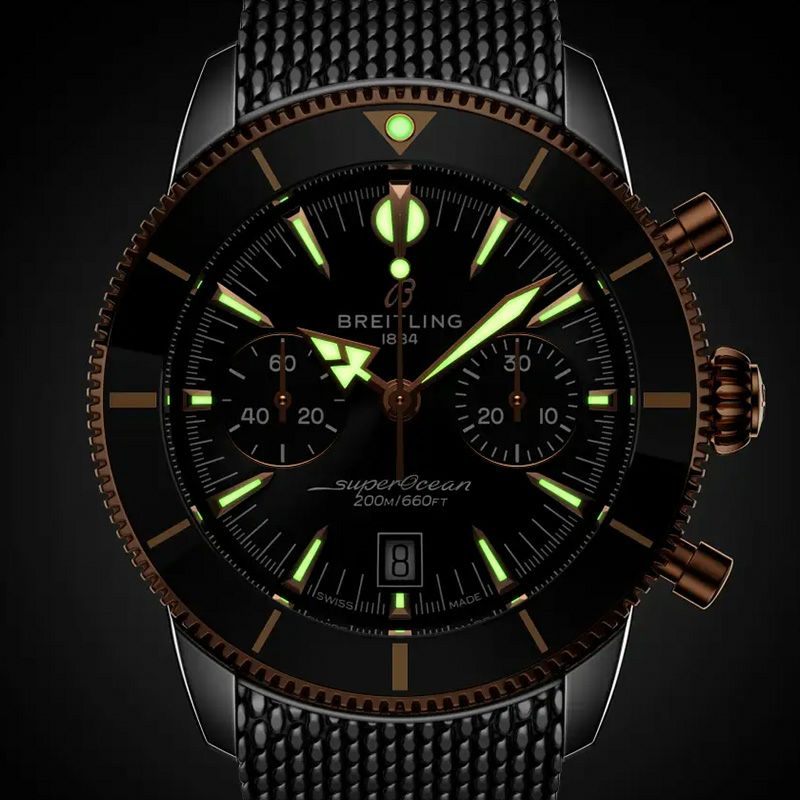BREITLING <br>SUPEROCEAN HERITAGE B01 CHRONOGRAPH 42 <br>ブライトリング <br>スーパーオーシャンヘリテージ B01 クロノグラフ 42 <br>UB0156H11B1A1