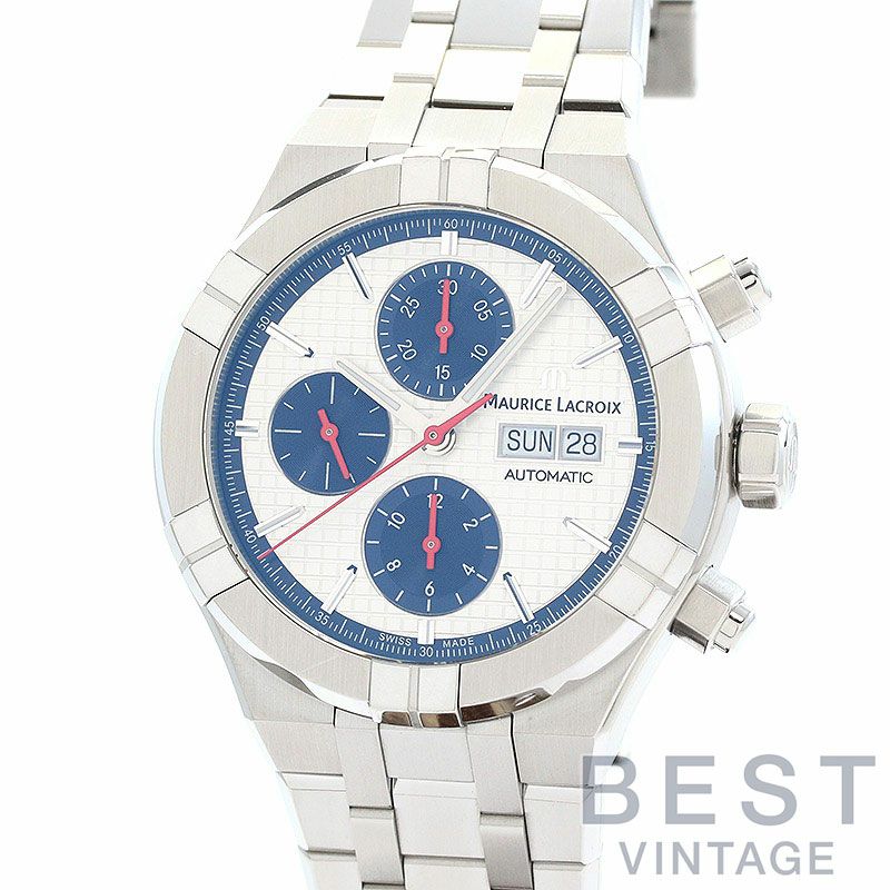 【中古】MAURICE LACROIX AIKON AUTOMATIC CHRONOGRAPH LIMITED EDITION モーリス・ラクロア アイコン オートマティック クロノグラフ 限定モデル AI6038-SS001-133-1