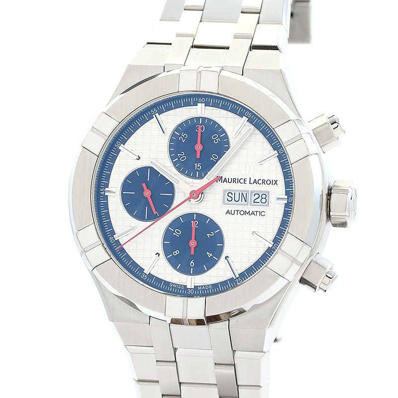 【中古】MAURICE LACROIX AIKON AUTOMATIC CHRONOGRAPH LIMITED EDITION モーリス・ラクロア アイコン オートマティック クロノグラフ 限定モデル AI6038-SS001-133-1