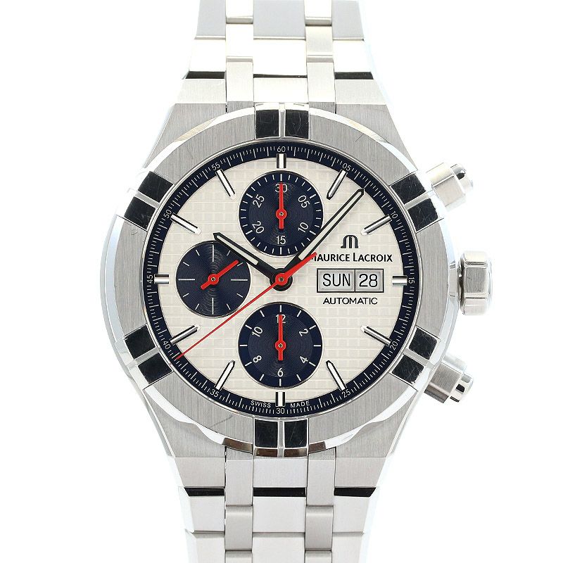 【中古】MAURICE LACROIX AIKON AUTOMATIC CHRONOGRAPH LIMITED EDITION モーリス・ラクロア アイコン オートマティック クロノグラフ 限定モデル AI6038-SS001-133-1