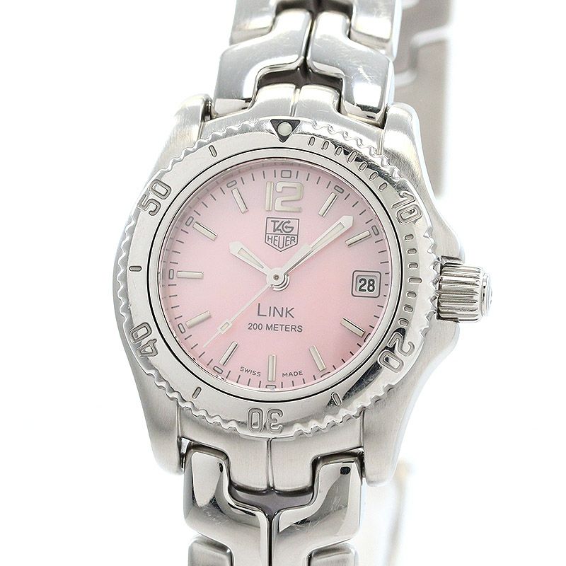 【中古】TAG HEUER LINK PINK MOTHER OF PEARL DIAL タグ・ホイヤー リンク ピンクマザーオブパールダイヤル WT141M.BA0560