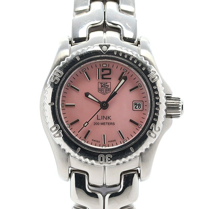 中古】TAG HEUER LINK PINK MOTHER OF PEARL DIAL タグ