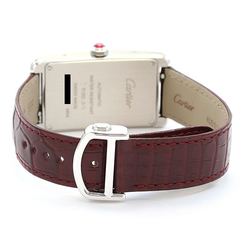 【中古】CARTIER TANK AMERICAINE LARGE MODEL PLATINUM 950 カルティエ タンク アメリカン LM プラチナ950 WGTA0296