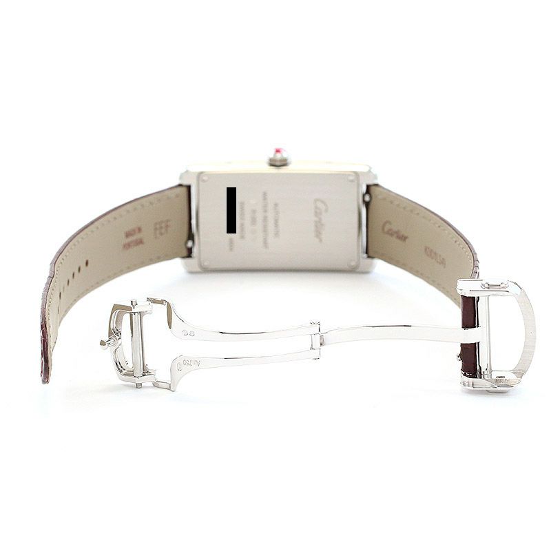【中古】CARTIER TANK AMERICAINE LARGE MODEL PLATINUM 950 カルティエ タンク アメリカン LM プラチナ950 WGTA0296