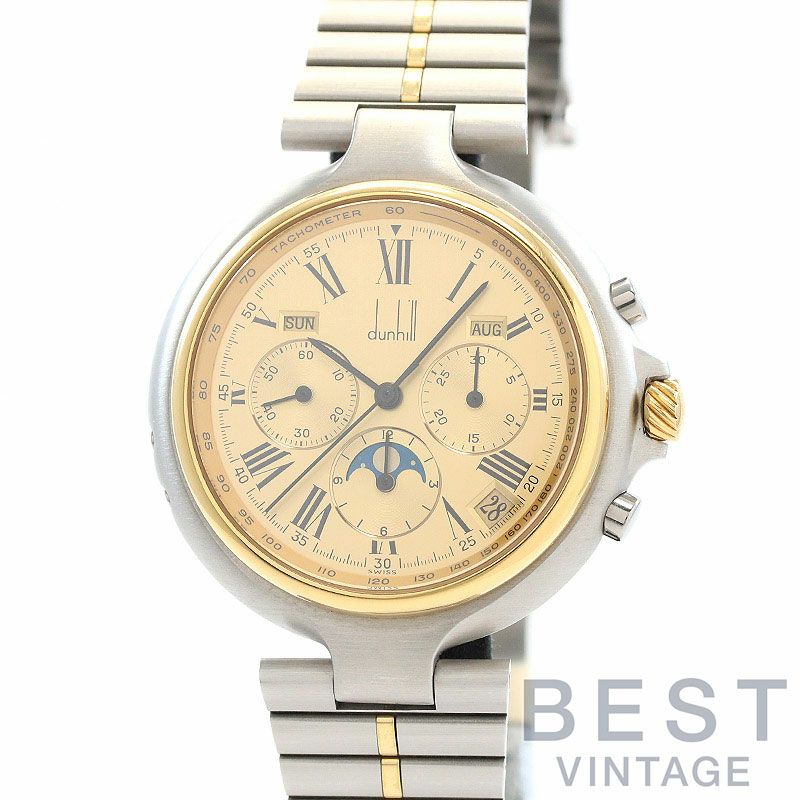 【中古】DUNHILL MILLENNIUM CHRONOGRAPH EL PRIMERO TRIPLE CALENDAR MOON PHASE ダンヒル ミレニアム クロノグラフ エル・プリメロ トリプルカレンダー ムーンフェイズ DC3324