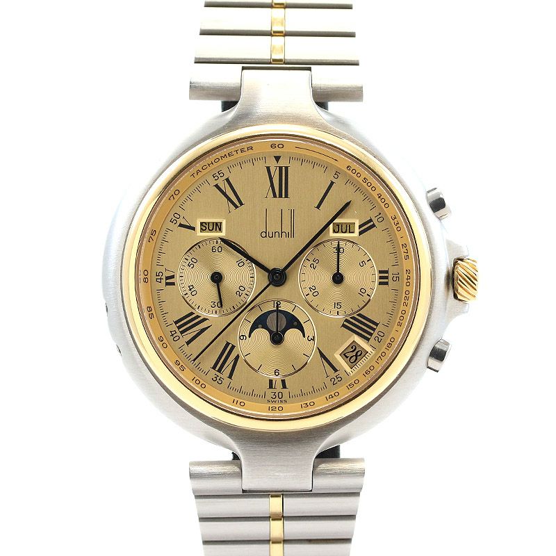 【中古】DUNHILL MILLENNIUM CHRONOGRAPH EL PRIMERO TRIPLE CALENDAR MOON PHASE ダンヒル ミレニアム クロノグラフ エル・プリメロ トリプルカレンダー ムーンフェイズ DC3324