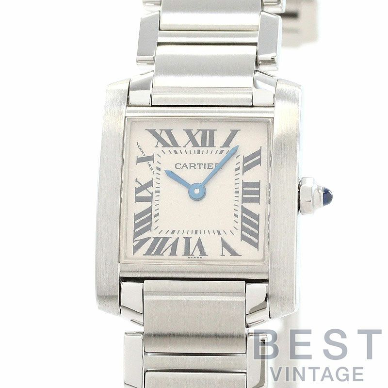 【中古】CARTIER <br>TANK FRANCAISE SMALL MODEL <br>カルティエ <br>タンク フランセーズ SM <br>W51008Q3