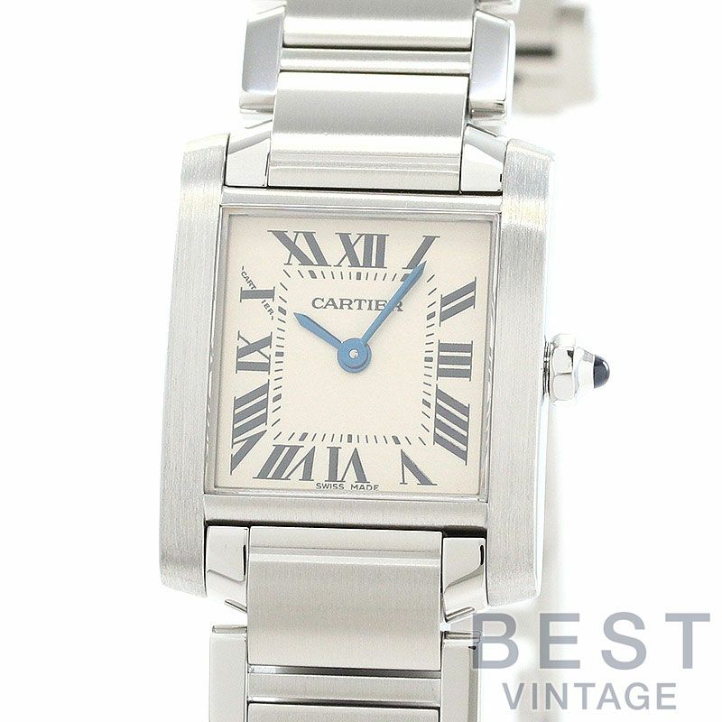 【中古】CARTIER <br>TANK FRANCAISE SMALL MODEL <br>カルティエ <br>タンク フランセーズ SM <br>W51008Q3