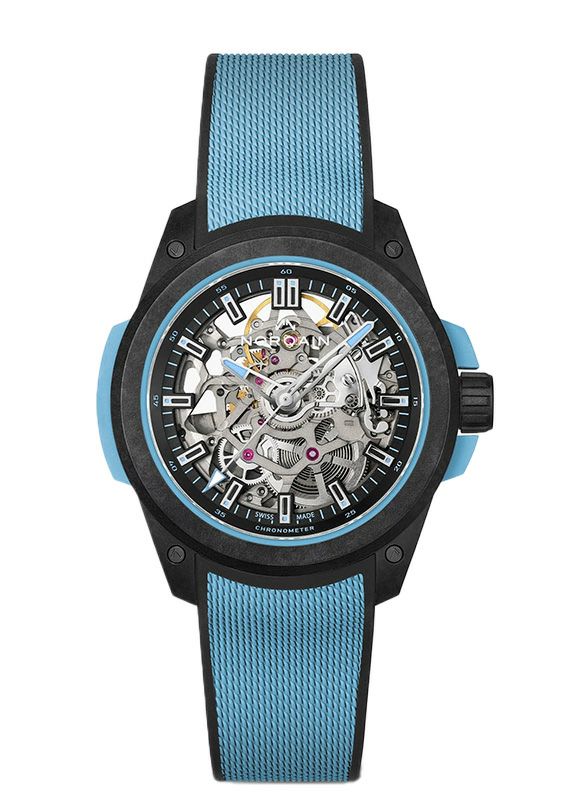 NORQAIN <br>WILD ONE SKELETON 39MM SKY BLUE <br>ノルケイン <br>ワイルドワン スケルトン 39mm スカイブルー <br>NNQ3001QBA1AS/B002