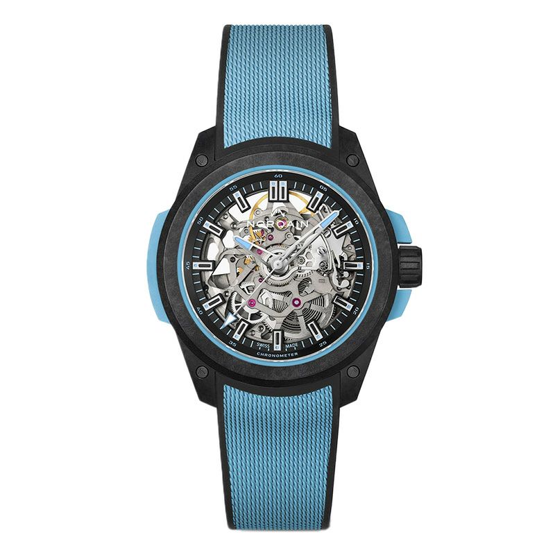 NORQAIN <br>WILD ONE SKELETON 39MM SKY BLUE <br>ノルケイン <br>ワイルドワン スケルトン 39mm スカイブルー <br>NNQ3001QBA1AS/B002