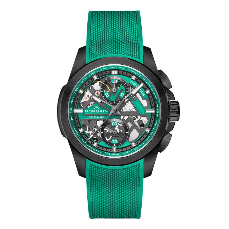 NORQAIN <br>INDEPENDENCE SKELETON CHRONO 42MM LIMITED EDITION <br>ノルケイン <br>インディペンデンス スケルトン クロノ 42mm リミテッドエディション <br>NNT3200BLC/JD326