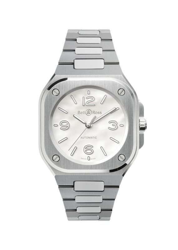 Bell ＆ Ross <br>BR-05 36 MM MOTHER OF PEARL STEEL <br>ベル＆ロス <br>BR-05 36MM マザー オブ パール スティール <br>BR05A-S-MP-ST/SST
