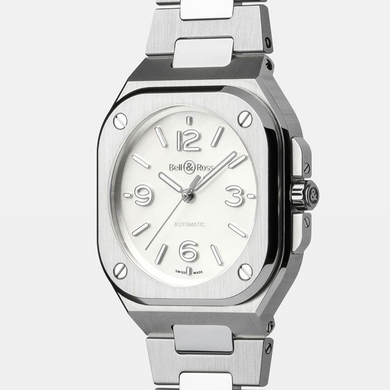Bell ＆ Ross <br>BR-05 36 MM MOTHER OF PEARL STEEL <br>ベル＆ロス <br>BR-05 36MM マザー オブ パール スティール <br>BR05A-S-MP-ST/SST