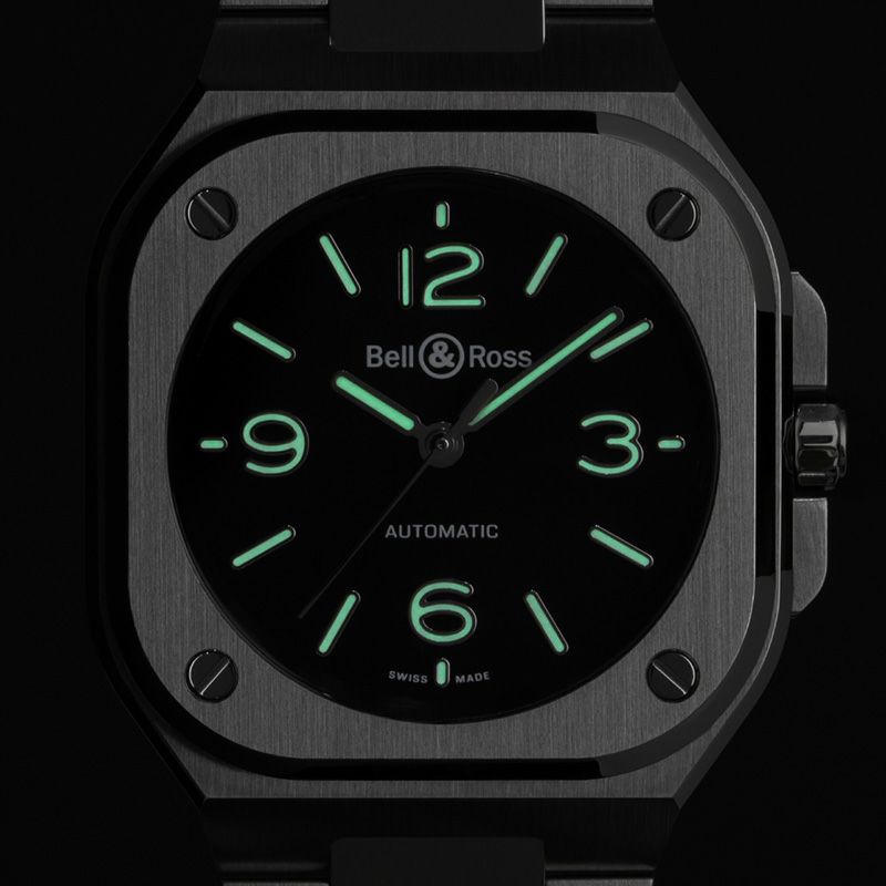 Bell ＆ Ross <br>BR-05 36 MM BLACK STEEL <br>ベル＆ロス <br>BR-05 36MM ブラック スティール <br>BR05A-S-BL-ST/SST