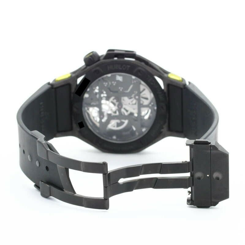 【中古】HUBLOT  <br>TECHFRAME FERRARI TOURBILLON CHRONOGRAPH LIMITED TO 70  <br>ウブロ <br>テクフレーム フェラーリ トゥールビヨン クロノグラフ 世界限定70本 <br>408.QU.0129.RX