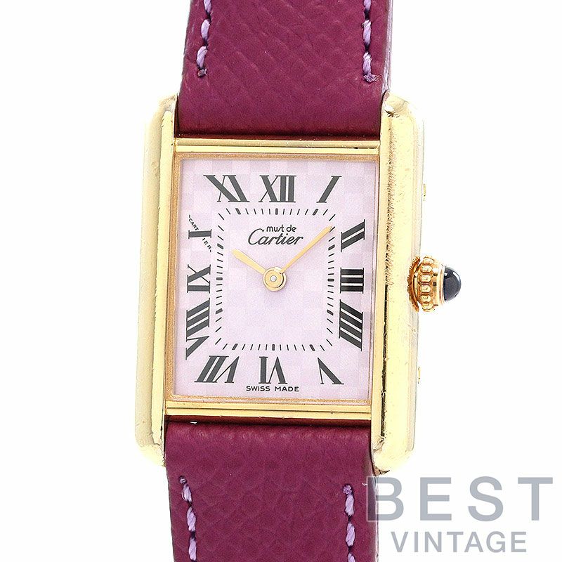 中古】CARTIER MUST TANK SMALL MODEL VERMEIL 