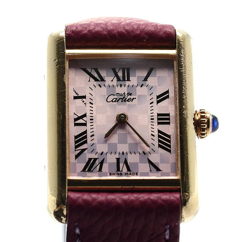中古】CARTIER MUST TANK SMALL MODEL VERMEIL 2003 X'MAS