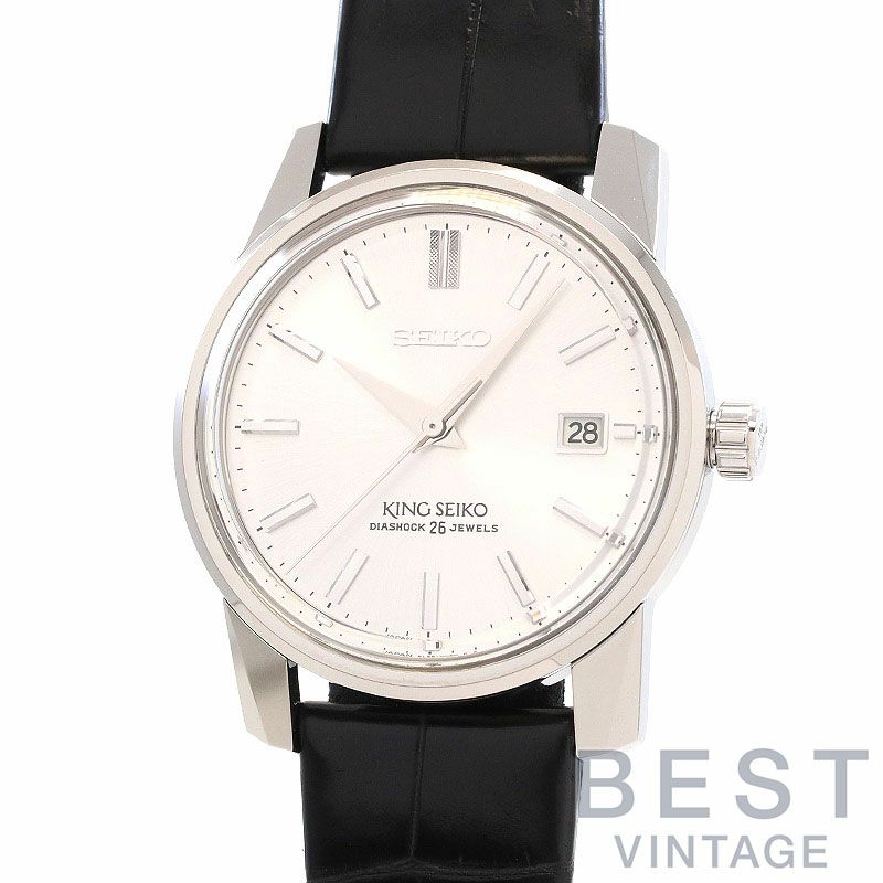 【中古】KING SEIKO <br>KSK REPRODUCTION DESIGN SEIKO 140TH ANNIVERSARY LIMITED <br>キングセイコー <br>KSK 復刻デザイン セイコー創業140周年記念限定 <br>SDKA001 (6L35-00D0)